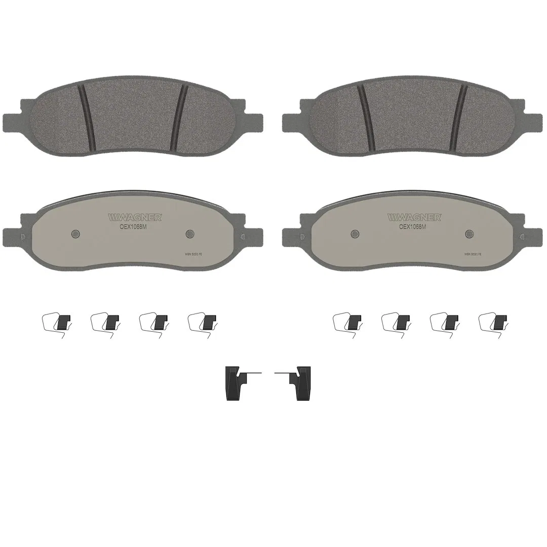 OEX1068M – WAGNER BRAKE Brake Pad, FMSI Number D1068-7973 Semi-Metallic Set Of 4 With Mounting Hardware